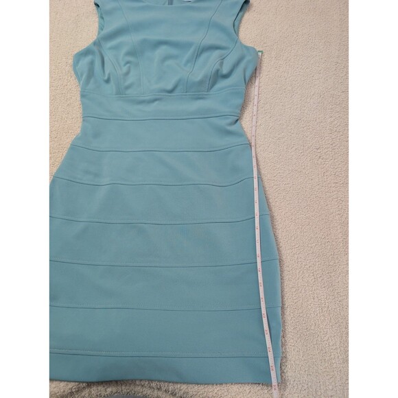 Antonio Melani Turquoise Bodycon sleeveless Dress Size 6 - Picture 5 of 16
